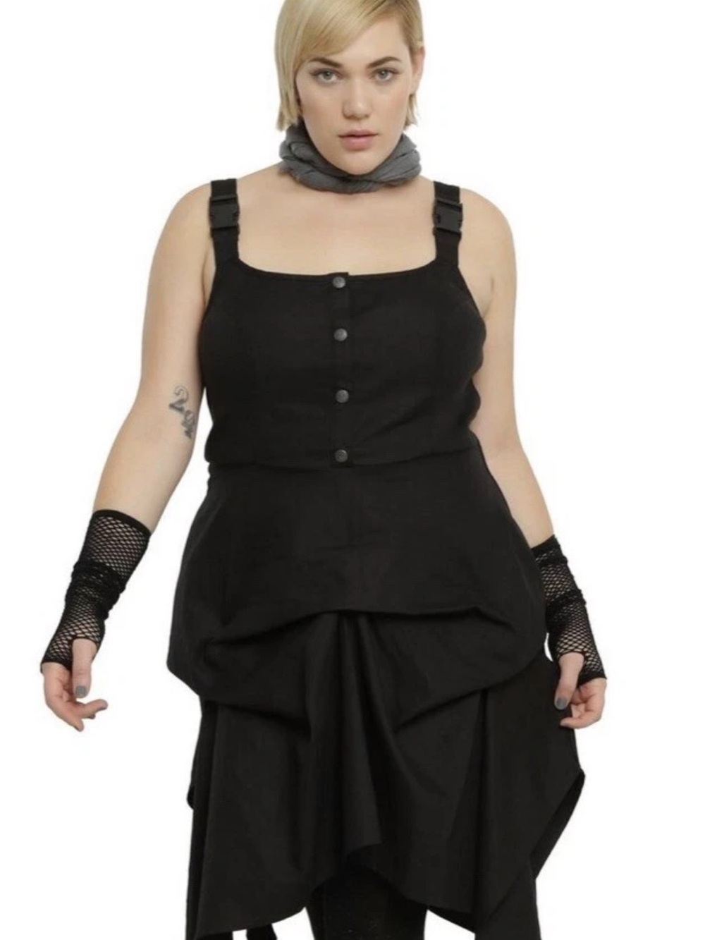 Star Wars Rebel Alliance Flightsuit Dress — Black and Gray Camo